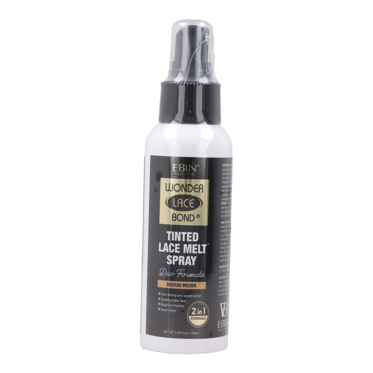 Parykkfarge Ebin New York Tinted Lace Melt Medium Brown 100 ml